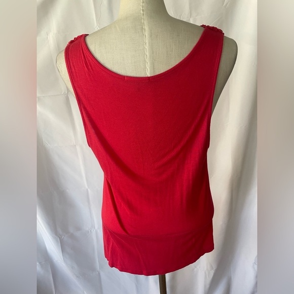 Pink Sleeveless Top with Sequin Detail Womens XL - Picture 5 of 7